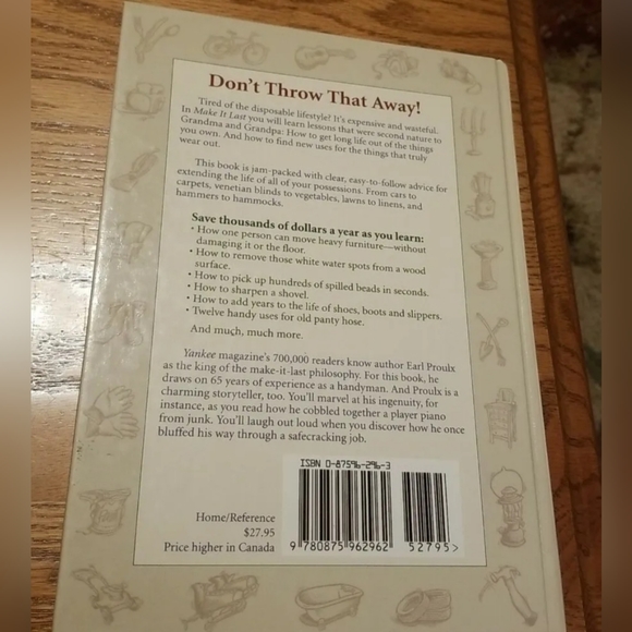 Yankee Magazine's Make It Last:Extend the Life of Everything You Own-Earl Proulx - Picture 2 of 4